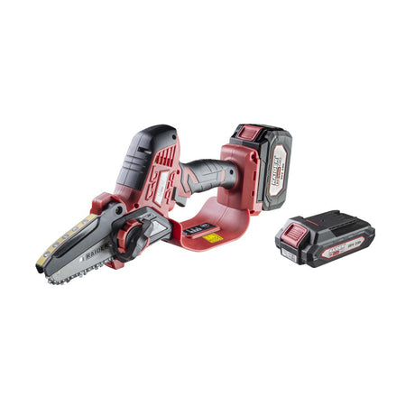 RAIDER R20 fierastrau electric de gradina 2Ah&4Ah RDP - SBGP20 Set Motor electric fără perii Sistem rapid de tensionare a lanțului fără cheie Mâner ergonomic cu acoperire moale anti - alune Raider - scule electrice si unelte profesionale - BricoMart