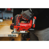RAIDER R20 Fierastrau pendular 20V 80mm 1 x 2Ah RDP - SJS20 Set Sistem rapid de prindere a lamei Ghidaj paralel Adaptor colector praf Functie pendulare cu 4 trepte Raider - scule electrice si unelte profesionale - BricoMart