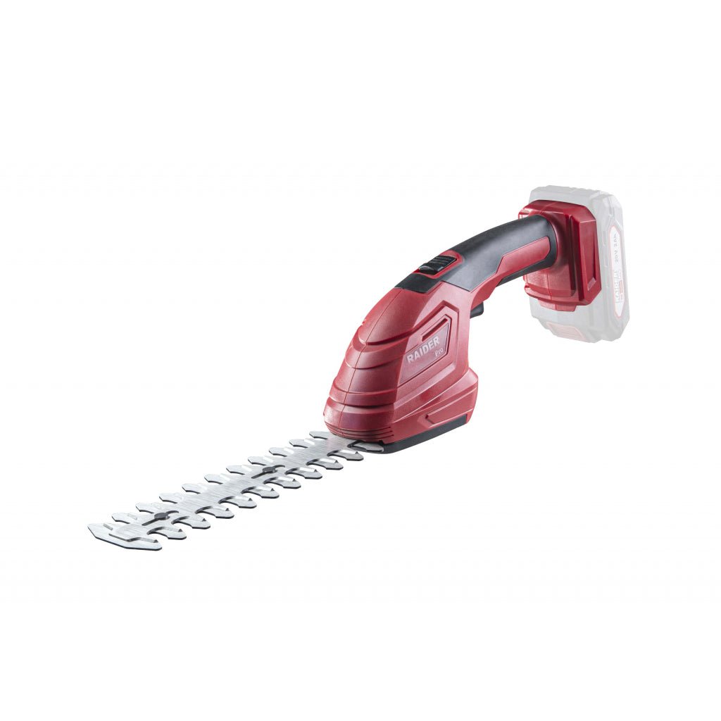 RAIDER R20 Foarfeca pentru iarba Solo RDP - SGSS20 Buton pentru a preveni pornirea accidentală Mâner cu acoperire moale și anti - alunecare Geometria optimă a muchiilor de t Raider - scule electrice si unelte profesionale - BricoMart