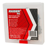RAIDER R20 Lant 1/4".043" (1.1mm) 62 pentru RDP - GXBCS20 Verigile lanțului sunt ascuțite cu precizie pentru eficiență optimă și rezistență minimă la tăiere Lanțul poate fi ușor Raider - scule electrice si unelte profesionale - BricoMart
