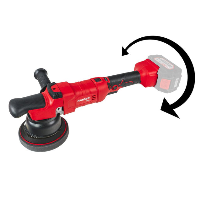 RAIDER R20 Masina de polisat Ø125mm maner pivotant Solo RDP - JPC20 Oferă o mobilitate maximă și flexibilitate, permițând lucrul în diferite locații fără necesitatea unei rețele electrice Raider - scule electrice si unelte profesionale - BricoMart