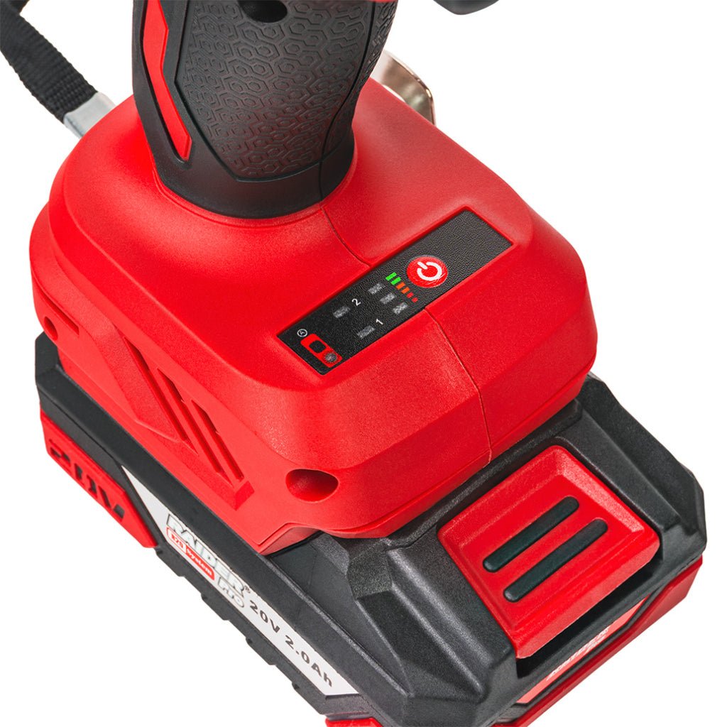 RAIDER R20 Masina insurubat cu impact 1/2" 320Nm 2x2Ah RDP - PCDIW20 Un set puternic și practic pentru găurire și înșurubare, care include bormașina cu percuție fără fir RDP - PCD20 și cheia Raider - scule electrice si unelte profesionale - BricoMart