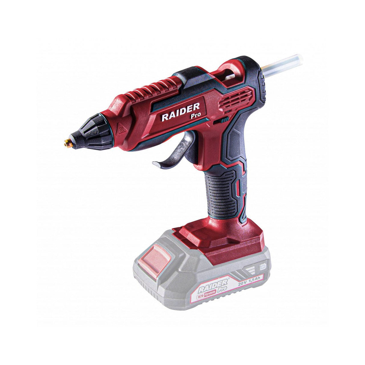 RAIDER R20 Pistol de lipit cu batoane silicon ø11 RDP - SGLG20 Solo Maner ergonomic Compact construction Raider - scule electrice si unelte profesionale - BricoMart