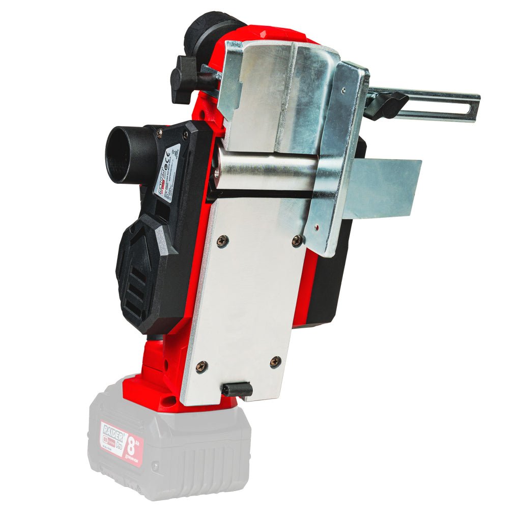 RAIDER R20 rindea cordless 82x1.5 mm Solo RDP - SEP20 Pornire lină Limitator de adâncime reglabil Mâner ergonomic cu acoperire moale și anti - alunecare Sistem pentru schimbare Raider - scule electrice si unelte profesionale - BricoMart