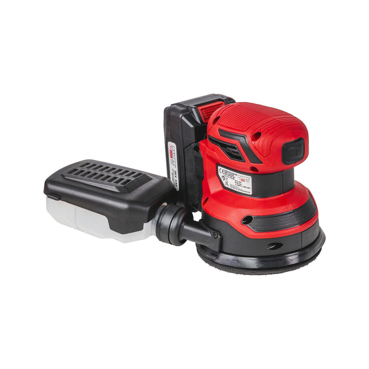 RAIDER R20 Slefuitor orbital Ø125mm vit. var. Ø125mm 2Ah RDP - KRSA20 Cu un design ergonomic și o greutate potrivită pentru lucru pe termen lung, fără oboseală, RDP - KRSA20 este confortabil ș Raider - scule electrice si unelte profesionale - BricoMart