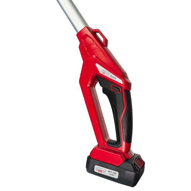 RAIDER R20 Trimmer gard viu 2,4m 430mm 18mm 2Ah RDP - KHT20 Cu o lamă lungă de 43 cm, motocoasa poate acoperi suprafețe mari dintr - o singură mișcare, asigurând eficiență maximă și Raider - scule electrice si unelte profesionale - BricoMart