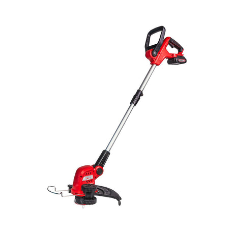 RAIDER R20 Trimmer gazon 300mm Al 2Ah RDP - CGT20 Set Mâner reglabil ce permite personalizarea înălțimii în funcție de nevoile utilizatorului Mâner ergonomic cu acoperire din Raider - scule electrice si unelte profesionale - BricoMart