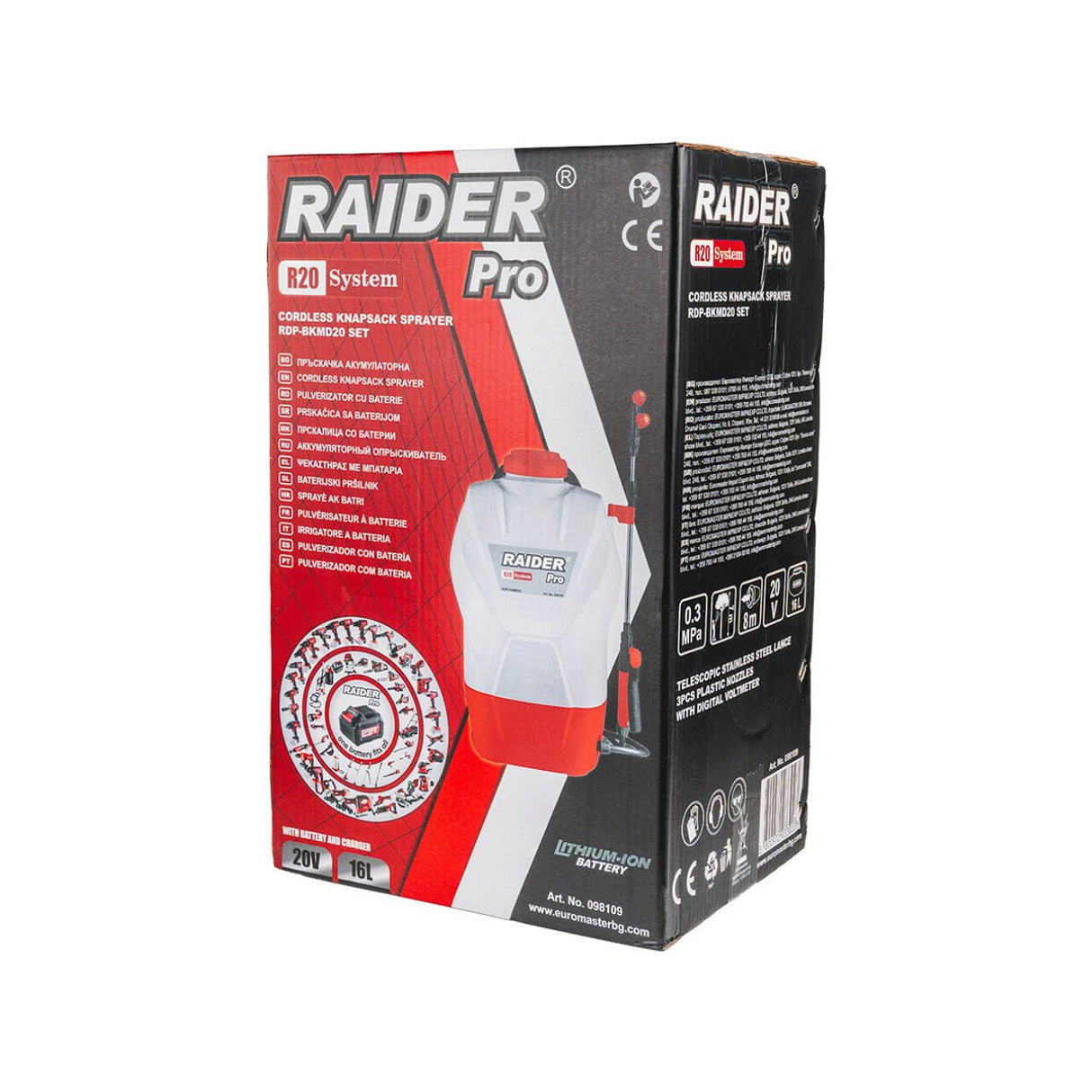 RAIDER R20 Vermorel 16L 3bar 2Ah RDP - BKMD20 Cu un rezervor mare de 16 litri, pulverizatorul R20 permite lucrul pe o perioadă lungă de timp fără necesitatea de a - l u Raider - scule electrice si unelte profesionale - BricoMart