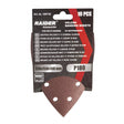 RAIDER Set 10 foi abrazive perforate Velcro 150х150x100 mm P 180 - Raider - scule electrice si unelte profesionale - BricoMart