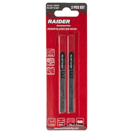 RAIDER Set 2 lame fierastrau pend. BIM lemn 80mm 15TPI RD-WT101BIF Raider - scule electrice si unelte profesionale - BricoMart