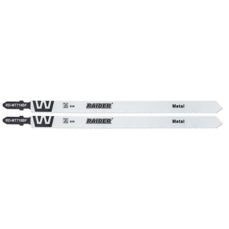 RAIDER Set 2 lame fierastrau pend. BIM metal 180mm 14TPI RD-MT718BF BIM (Bimetalic) - cuțitul este fabricat din bimetal, care combină flexibilitatea oțelului elastic cu durabilitatea oțelu Raider - scule electrice si unelte profesionale - BricoMart