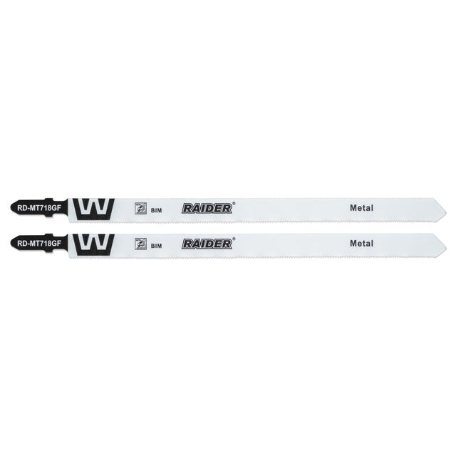 RAIDER Set 2 lame fierastrau pend. BIM metal 180mm 24TPI RD-MT718GF BIM (Bimetal) - cuțitul este fabricat din bimetal, care combină flexibilitatea oțelului elastic cu durabilitatea oțelulu Raider - scule electrice si unelte profesionale - BricoMart