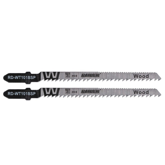 RAIDER Set 2 lame fierastrau pend. lemn 100mm 10 - 21TPI RD - WT101BSP Cuțitul este fabricat din oțel carbon de înaltă calitate (HCS - High Carbon Steel), care asigură o durabilitate mare și Raider - scule electrice si unelte profesionale - BricoMart