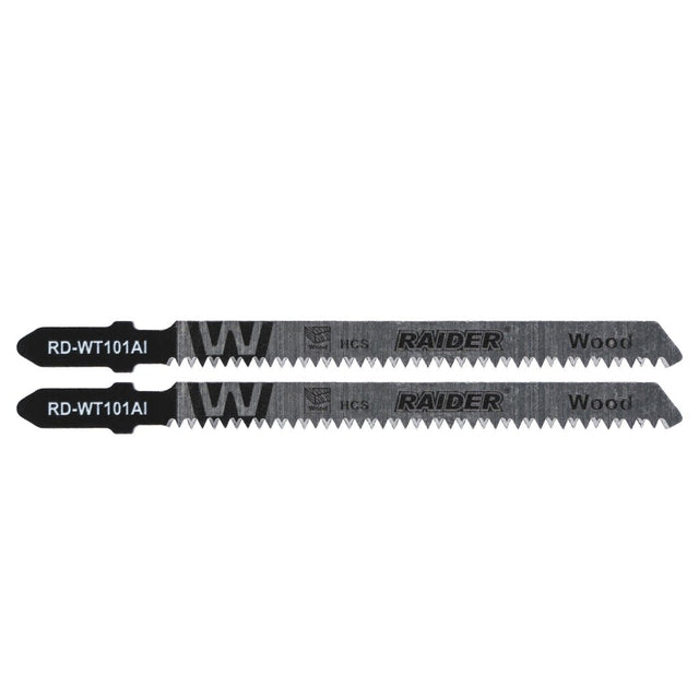 RAIDER Set 2 lame fierastrau pend. lemn 100mm 15TPI RD - WT101AI Cuțitul este fabricat din oțel carbon de înaltă calitate (HCS - High Carbon Steel), care asigură durabilitate ridicată ș Raider - scule electrice si unelte profesionale - BricoMart