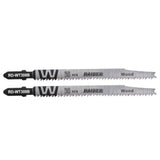 RAIDER Set 2 lame fierastrau pend. lemn 116mm 12TPI RD-WT308B Lungime lamă: 116 mm - perfectă pentru tăieturi precise și exacte în lemn mai fin și subțire, precum și pentru lucrări d Raider - scule electrice si unelte profesionale - BricoMart