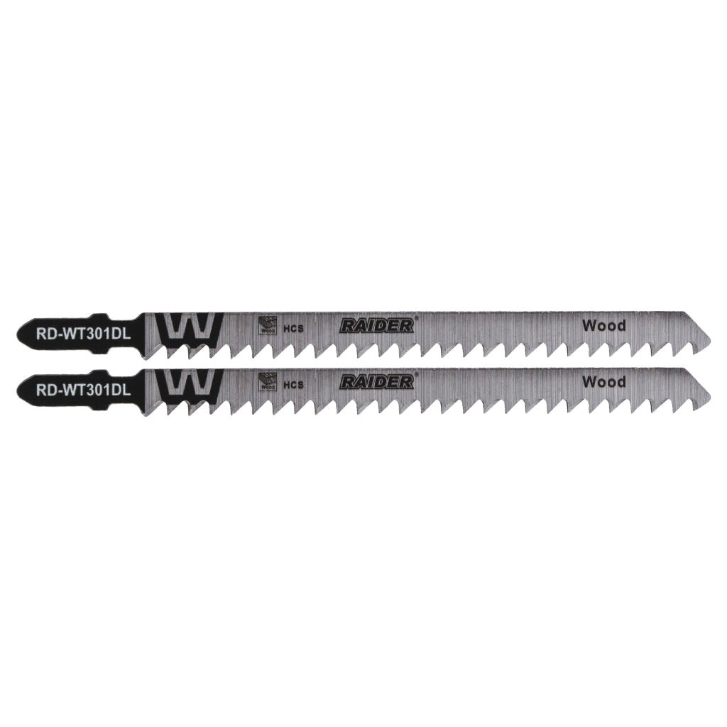 RAIDER Set 2 lame fierastrau pend. lemn 130mm 6TPI RD - WT301DL Cuțitul este fabricat din oțel carbon de înaltă calitate (HCS - High Carbon Steel), care asigură o durabilitate mare și Raider - scule electrice si unelte profesionale - BricoMart