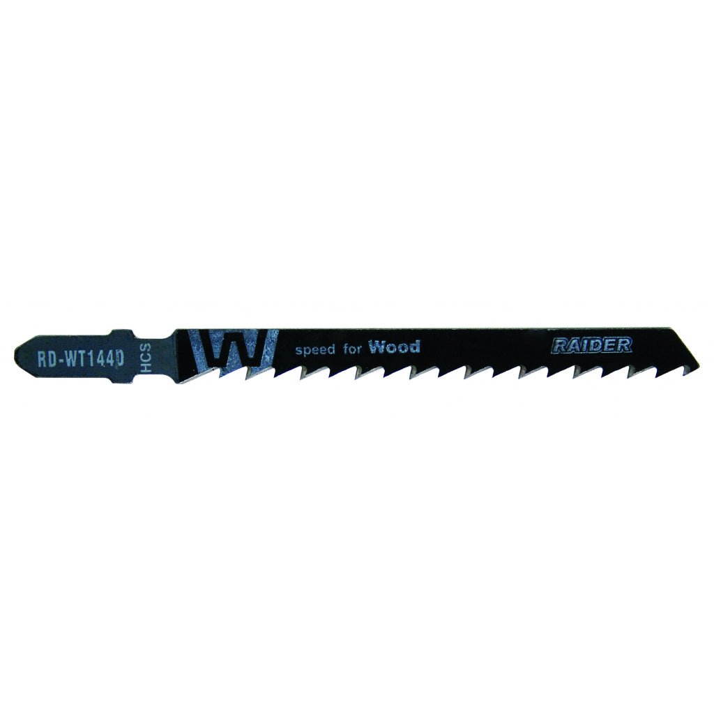 RAIDER Set 2 lame fierastrau pendular lemn T 100(75)4.0mm RD-WT144D Fabricat din otel carbon Potrivit pentru taieri drepte in lemn moale sau tare Raider - scule electrice si unelte profesionale - BricoMart