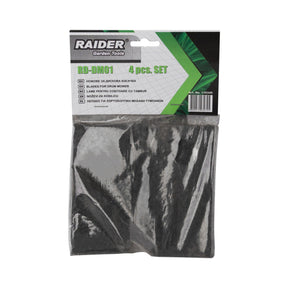 RAIDER Set 4 lame pentru disc motocositoare RD - DM01 Cuțitele sunt fabricate din oțel Marginile ascuțite ale lamelor asigură o tăiere curată și precisă Lamele sunt special c Raider - scule electrice si unelte profesionale - BricoMart