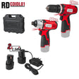 RAIDER Set bormasina + surubelnita cu impact 12V 2x1.5Ah RD - CDIDL01 Mandrina rapida Schimbator de sens 2 trepte de viteza Design ergonomic Functie de impact Raider - scule electrice si unelte profesionale - BricoMart