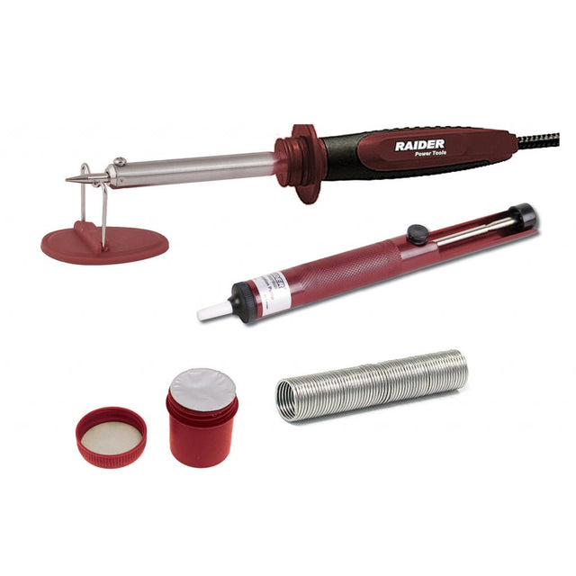 RAIDER Set lipire Letcon 40W ,Pompa, fludor RD Utilizare usoara Suport sustinere Functional kit Raider - scule electrice si unelte profesionale - BricoMart