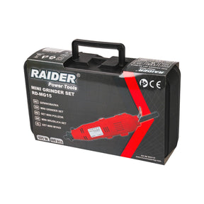 RAIDER Set mini polizor drept 135W vit. var. 100 accesorii RD - MG15 Posibilitate de reglare a vitezei, permițând adaptarea la diferite materiale și aplicații Ax flexibil inclus pentru prec Raider - scule electrice si unelte profesionale - BricoMart