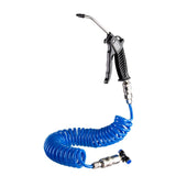 RAIDER Set pistol pentru suflat cu furtun 5m spiralat 1/4"M&F Pentru curățare rapidă, chiar și în locuri greu accesibile Carcasă din aluminiu Furtun pneumatic de 5 m cu un diametru i Raider - scule electrice si unelte profesionale - BricoMart