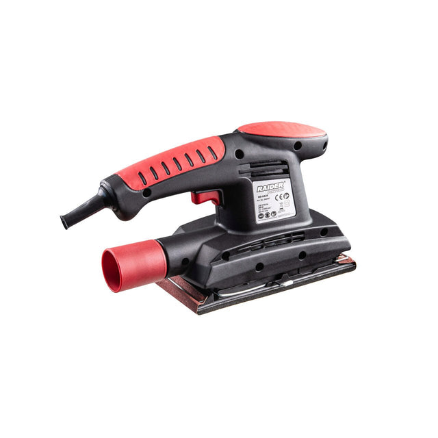 RAIDER Slefuitor 260W 90x187mm RD - SA28 Black Edition Mâner ergonomic cu acoperire din cauciuc pentru un plus de confort Pentru prelucrat lemn tare sau moale Forma dreptunghi Raider - scule electrice si unelte profesionale - BricoMart