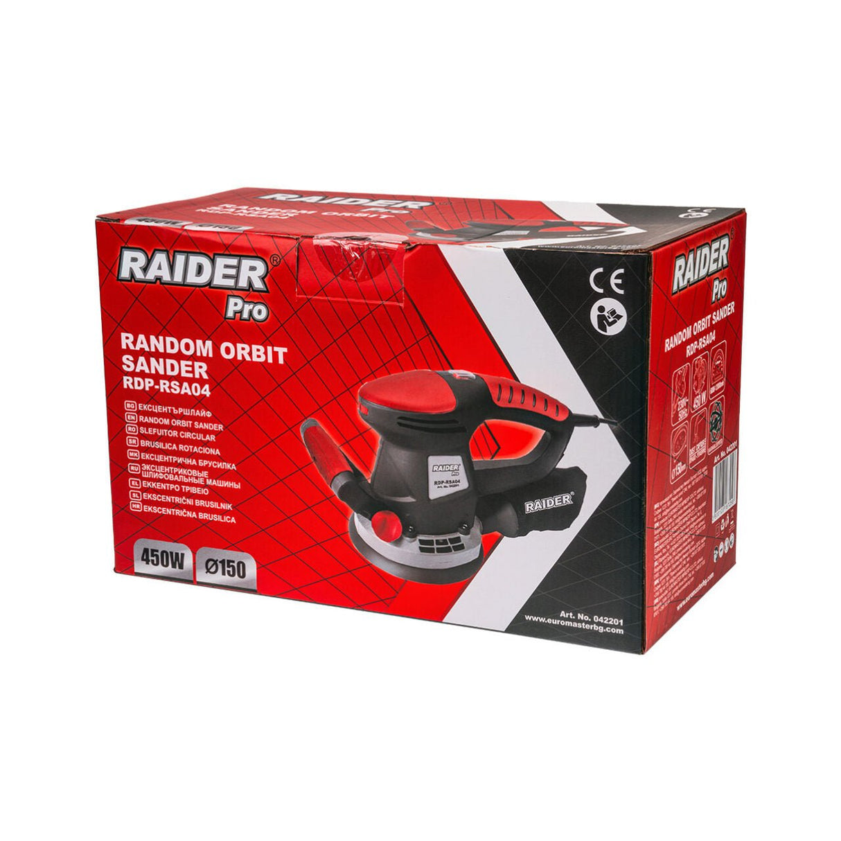 RAIDER Slefuitor orbital 380W ø150mm viteza variabila RDP - RSA04 Colectarea prafului Prindere accesorii cu banda velcro Viteza reglabila Raider - scule electrice si unelte profesionale - BricoMart