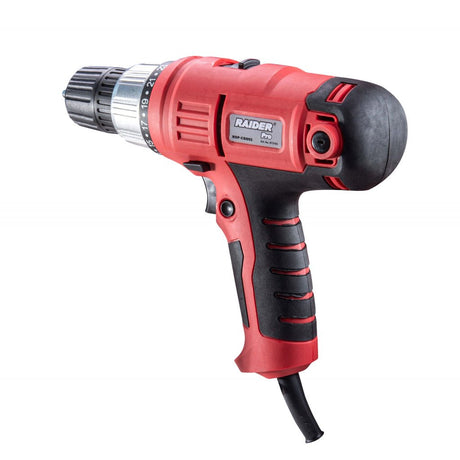 RAIDER Surubelnita electrica cu fir 300W , 2 vit. 35 Nm RDP - CDD02 Ajustarea vitezei din butonul de pornire Mandrina automata Controlul cuplului 2 - trepte de viteza Raider - scule electrice si unelte profesionale - BricoMart