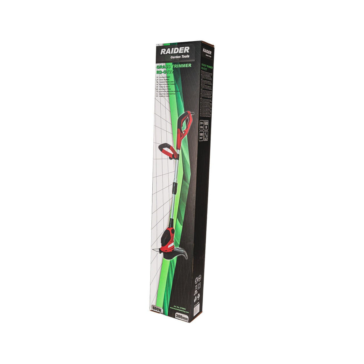RAIDER Trimmer gazon 600W 300mm RD - GT27 RD - GT27 este un trimmer electric pentru iarbă fiabil și ușor de utilizat, conceput pentru tunderea precisă și modelarea Raider - scule electrice si unelte profesionale - BricoMart
