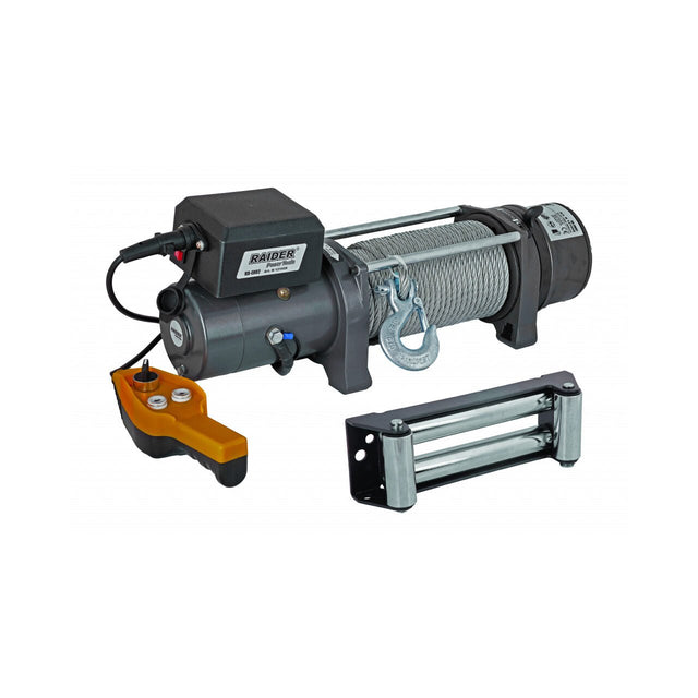 RAIDER Troliu electric 12V 3628kg 29m RD - EW07 Echipat cu cablu lung de otel Controller versatil Raider - scule electrice si unelte profesionale - BricoMart