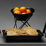 Recipient GN 1/1 din porțelan, negru, 525x320x(h)68mm Fine Dine