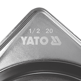 RECIPIENT PERFORAT GN1/2, OTEL INOXIDABIL, 65MM, 3.5L Yato YG - 00355 - Gastronoame perforate GN, rezistent Yato - scule electrice si unelte profesionale - BricoMart
