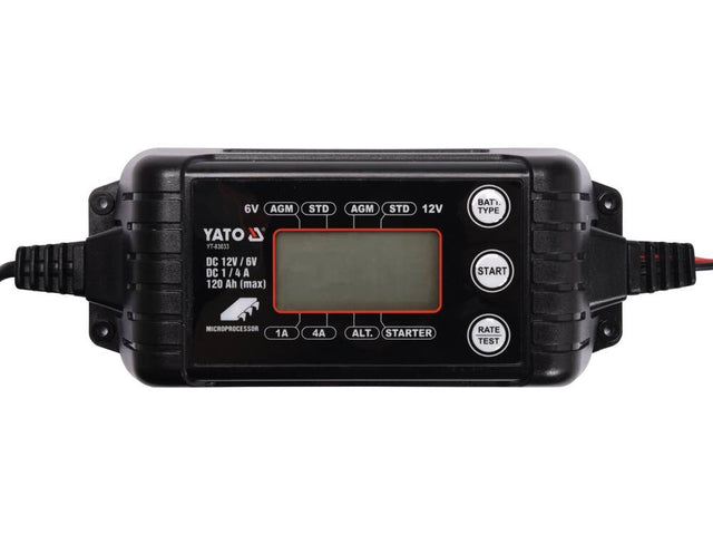 REDRESOR DIGITAL, 6/12V, YATO YT-83033 1/4A, 120AH MAX YATO - scule electrice si unelte profesionale - BricoMart