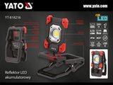 REFLECTOR PORTABIL 20W 2000LM CU CLEMA Yato YT - 818216 - 20 W, 2000 lm, 1000 lm, 500 lm Yato - scule electrice si unelte profesionale - BricoMart
