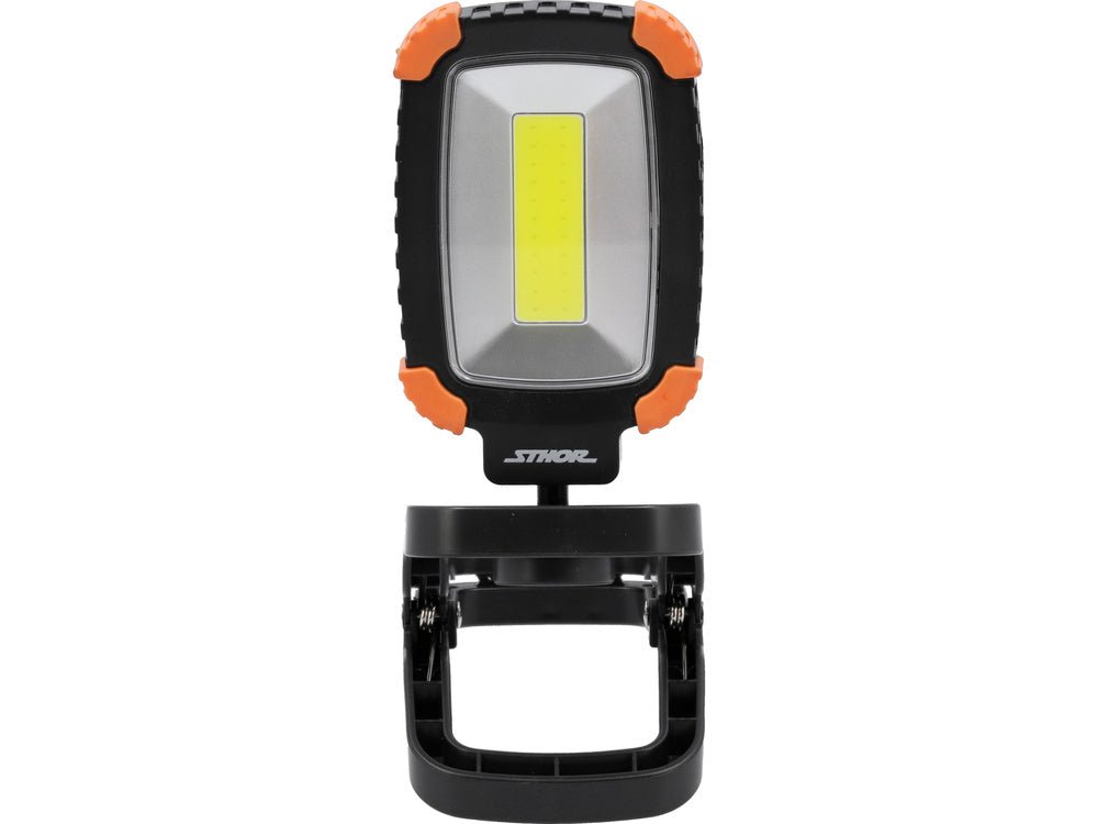 Reflector portabil cu acumulator STHOR 82850 , 500LM , clema de prindere , corpul rotativ la 360° , 3 moduri de funcționare , LED STHOR - scule electrice si unelte profesionale - BricoMart
