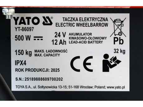 Roaba electrica YATO YT-86097 - imagine 13