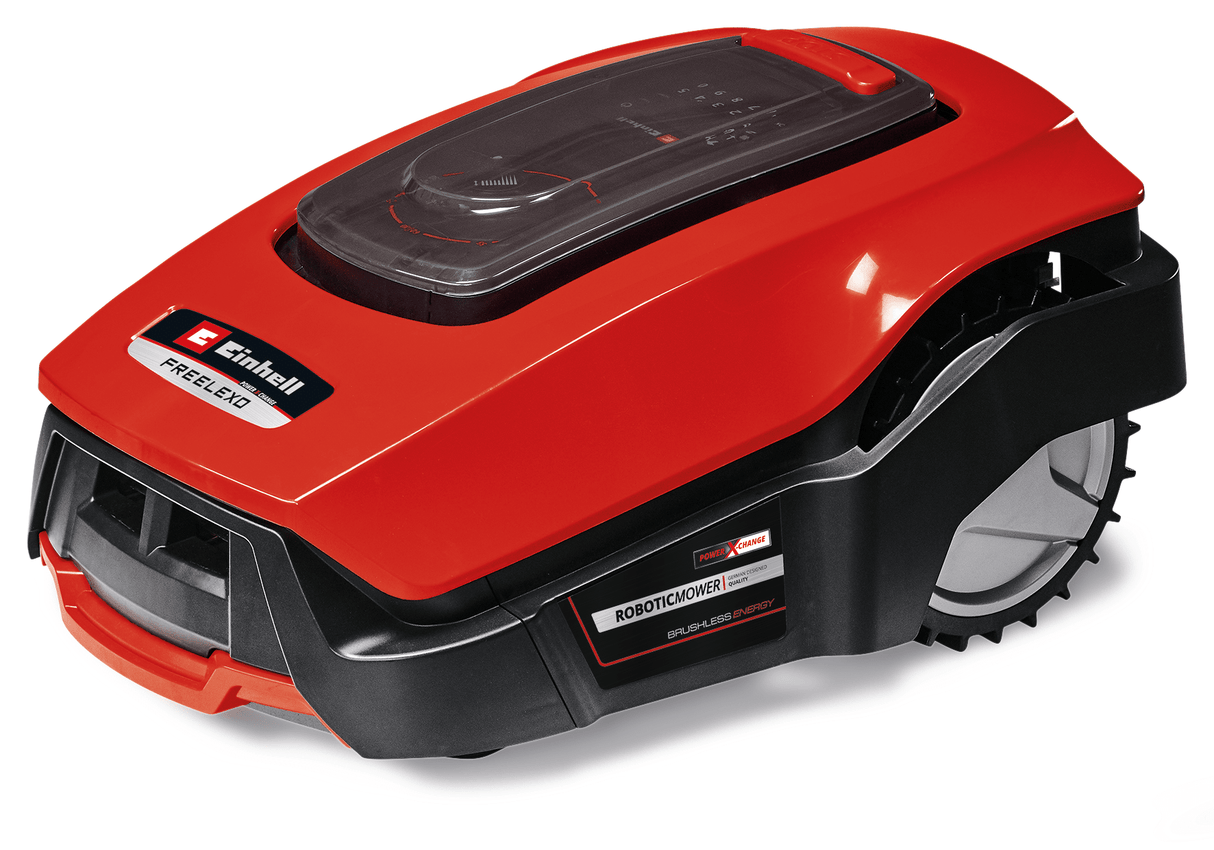 Robot de tuns iarba Einhell FREELEXO 1200 LCD BT pentru peluze de pana la 1200 m², control prin aplicatie Bluetooth, pentru inclinari de pana la 35%, acumulator reincarcabil PXC Einhell - scule electrice si unelte profesionale - BricoMart