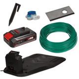 Robot de tuns iarba Einhell FREELEXO 600 BT (pentru gradini de pana la 600 m², aplicatie Bluetooth, incl. acumulator PXC de 2,5 Ah, cablu de 140 m, 200 carlige, 3 lame, 4 cleme, kit de instalare Einhell - scule electrice si unelte profesionale - BricoMart