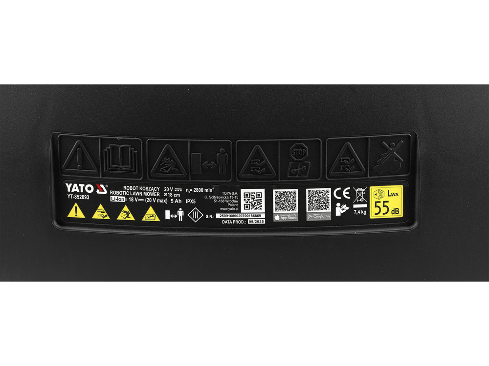 Robot pentru tuns iarba YATO YT-852093 - imagine 10