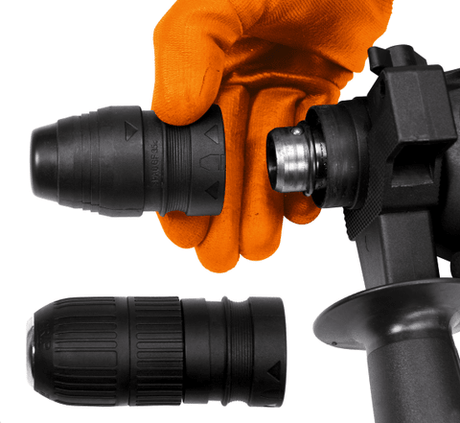 ROTOPERCUTOR 620W, 2.4J, STHOR 79054 SDS+, 6 ACCESORII STHOR - scule electrice si unelte profesionale - BricoMart