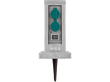 Priza de gradina stalp piatra pp YATO YT-81273, IP44, 4 x 230 V - imagine 7