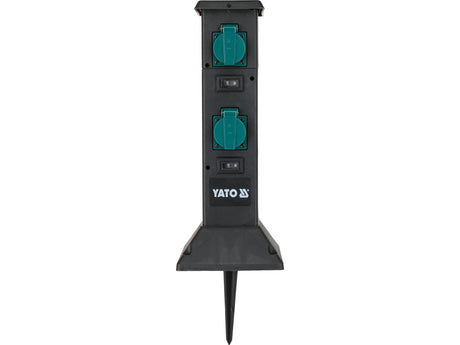 Priza de gradina stalp pp YATO YT-81274, IP44, 4 x 230 V - imagine 4