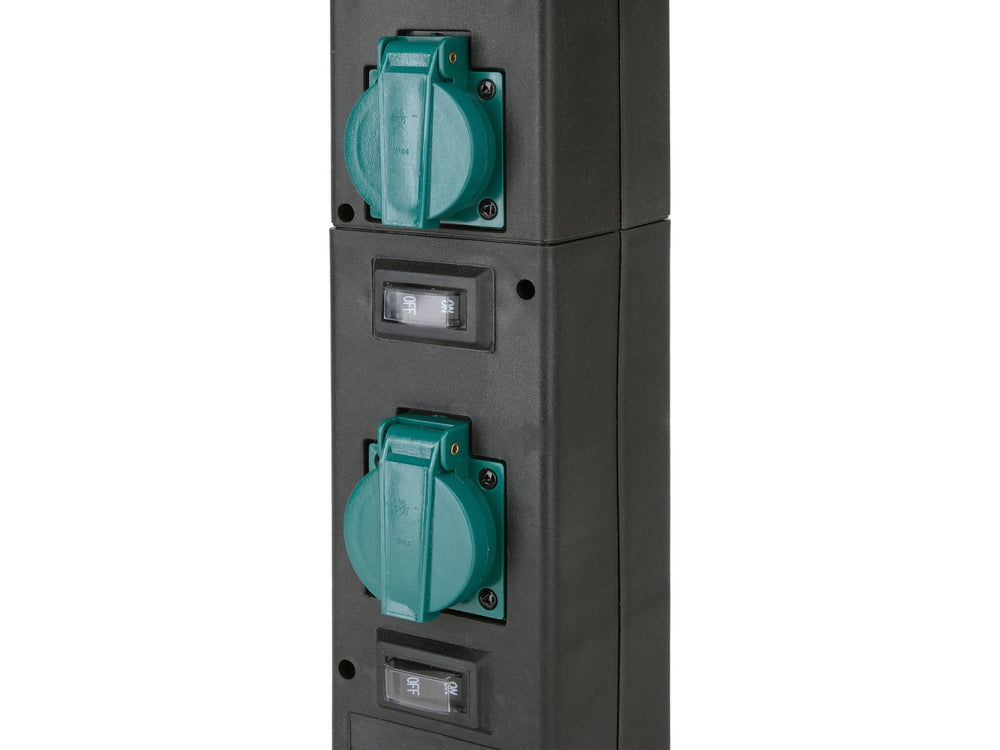Priza de gradina stalp pp YATO YT-81274, IP44, 4 x 230 V - imagine 6