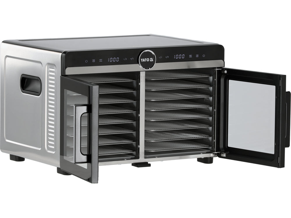 Susa de alimente 16 tavi din otel inoxidabil YATO YG-16000, 1400 W - imagine 5
