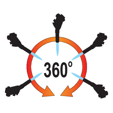 Arzator gaz 360° YATO YT-36716, diametru 32 mm - imagine 4