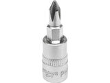 BIT CRUCE PH1, YATO YT-04411 CU ADAPTOR 1/4, 37MM