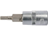 HATSZÖGŰ FEJ 3 YATO YT-04370, 1/4"-OS ADAPTERREL, 37MM 