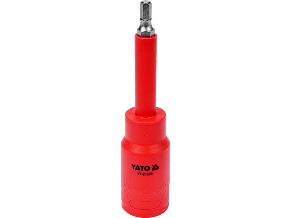 HATSZÖGŰ FEJ 5, YATO YT-21086 VDE, 1/2 ADAPTERREL, 120MM 