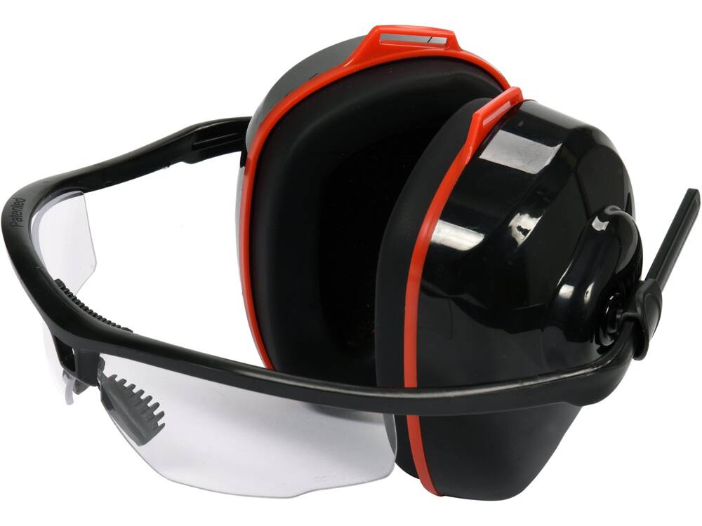 CASTI ANTIFONICE, CU YATO YT-74636 OCHELARI PROTECTIE INTEGRATI, LENTILA TRANSPARENTA